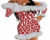 {XYB} Red Leopard Dress