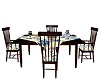 country blue diner table