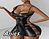*A* Leather Gold Dress