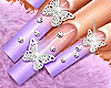 Butterflies Nails Lilac