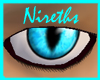 Neon Blue Cat Eyes