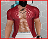 *M Red Shinny OpenShirt