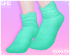 塩. Green Bunny Socks.