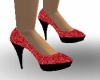 {r} shimmering red shoe
