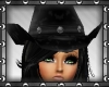 Cowgirl Hat Leopard BLK