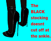Heels for Black Stocking