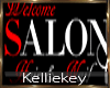 Salon Welcome sign