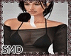 ! Black Sheer Top