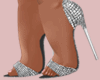 E* Silver Glowing Heels