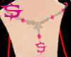 |S| pink necklace chain