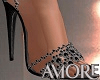 Amo Diamond Black Heels