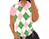Plaid pink and green