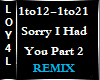 Sorry I Had You Remix P2