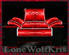 Salon Couch Chair Red