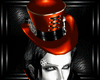 b orange steampunk hat M