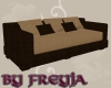 [FR] noble brown sofa