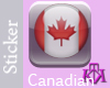 Canadian Button sticker