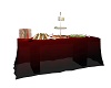 RED REFRESHMENT TABLE