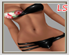 ! Black Latex Bikini