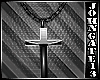 Chain Cross Necklace Blk