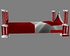 Red & Silver Pose Bed