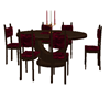 Dark Wood Dining Set
