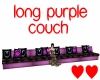long purple couch