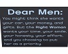 Poster Dear Men