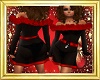 *CG*Black&RedTinselDress