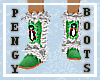 Pengy Green Knit Boots