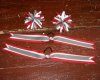 Red Cheerleader Hairbows