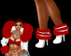 ~CC~Fur Boots Red