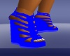 wedge open toe shoes blu