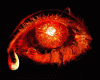 fully red fire eye