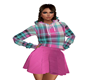 *CV* skater pink plaid