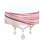 Pink silk Sconce