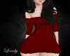 [L] Simple Dress - Red