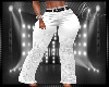 White Design Pants