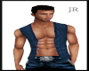 [JR]Unbuttoned Vest Blue