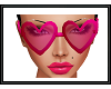 {G} Pink Heart Glasses 