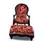 RED TAPESTRY CHAIR 2P