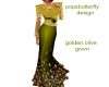 golden olive gown