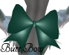 *T* Teal butt bow