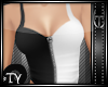 *TY FormFit Top - b&w