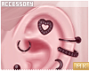 é. ear set. black