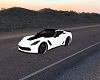 White Corvette w/ Trigs