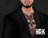 hrk. dark suit + tattoo