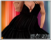 Nia - Black Satin Dress