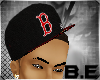 [BE] boston red&blck hat
