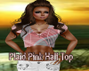 Plaid Pink Half Top